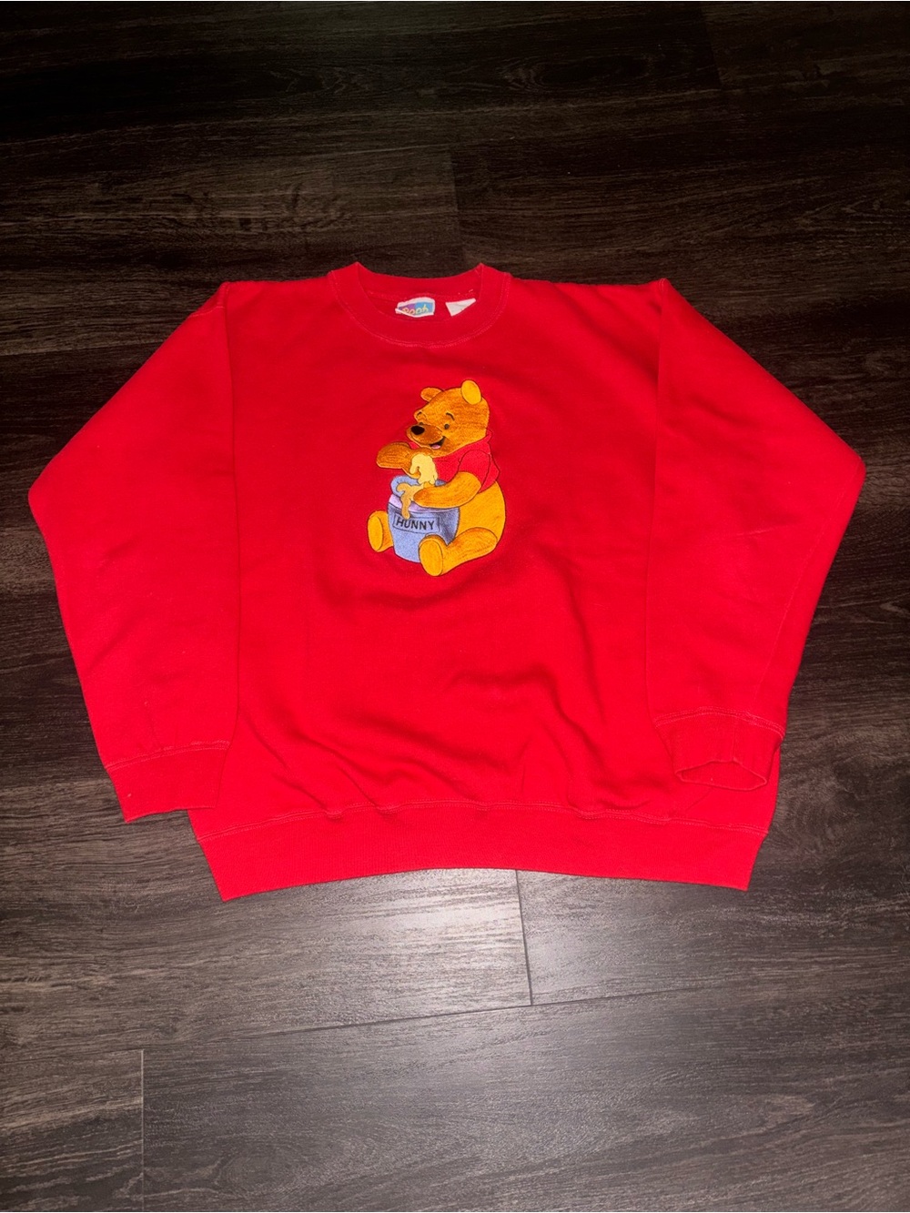 Women’s Vintage Y2K Disney Winnie The Pooh Embroidered Crewneck